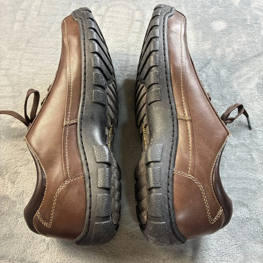 Capital by Rockport‎ Men's Brown Leather Oxford Shoes Size 12M Lace Up READ